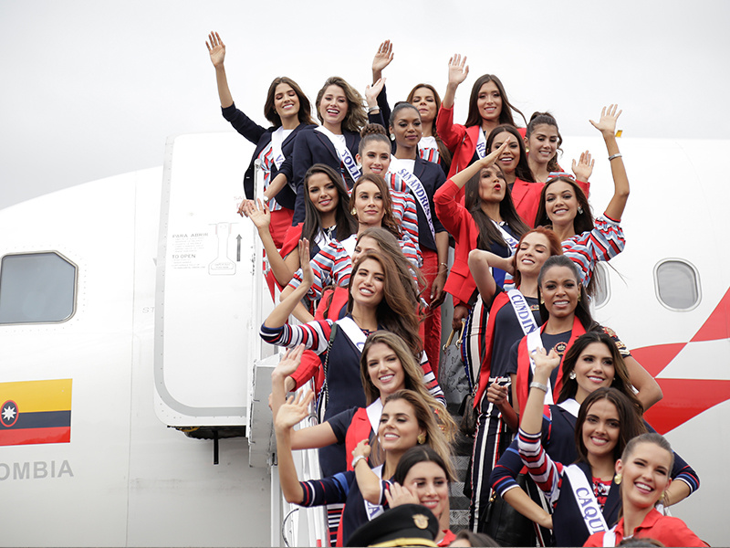 Recibimiento a las Reinas en el Hotel Hilton Cartagena