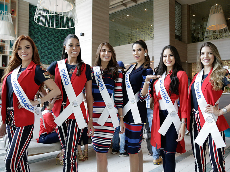 Recibimiento a las Reinas en el Hotel Hilton Cartagena