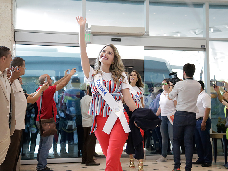 Recibimiento a las Reinas en el Hotel Hilton Cartagena