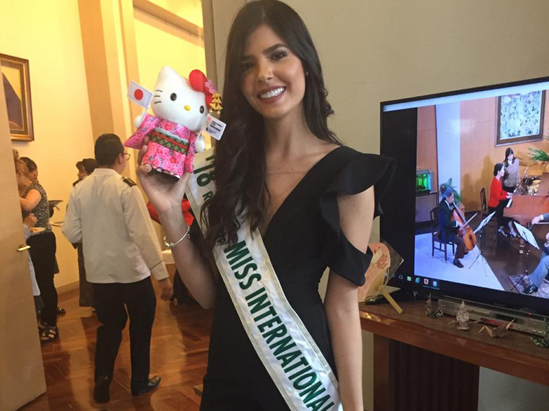 Cuarta Finalista Miss Internacional® Anabella Castro invitada de honor al natalicio del Emperador del Japón